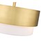 Z-Lite Counterpoint Semi Flush Mount, 3-Light, 18 In.W x 12.25 In.H, Modern Gold/White 495SF18-MGLD - alternate 2
